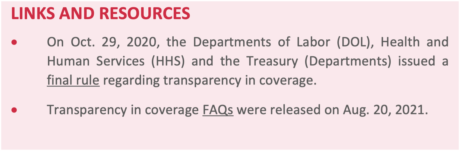 Transparency in Health Coverage | NY Benefits Team – JM Brassill Group